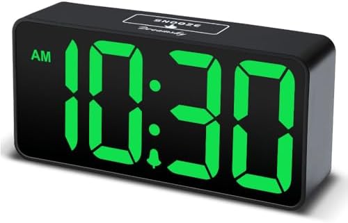 DreamSky Small Digital Alarm Clock for Bedroom with Large Big Numbers