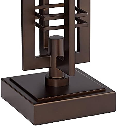Trenton 28" Tall Table Lamp Night Light Bronze Brown Industrial
