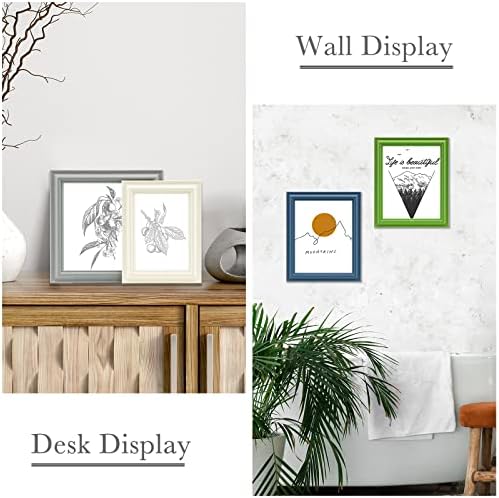 VIOLABBEY 8x10 Picture Frame Set of 4, 8 x 10 Colorful Frame Modern Style