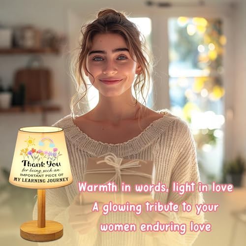 Thank You Gifts for Women, Teachers Valentines Mothers Day Christmas Birthday Gifts for Women Teacher Mom Grandma Aunt, Home Decor Lamp for Bedroom Office Living Room