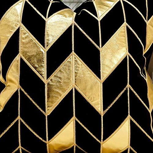 Avigers Throw Pillow Cover 18 x 18 Inch, Black，Gold, Velvet, Hidden Zipper