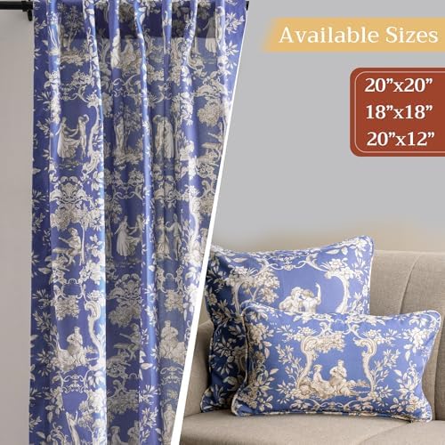Maison d' Hermine Throw Pillow Covers 100% Cotton (20" x 20" - Pack of 1)