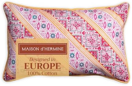 Maison d' Hermine Throw Pillow Covers 100% Cotton (12" x 20" - Pack of 1)