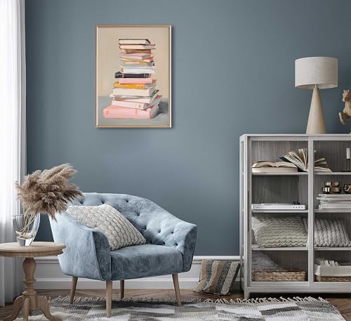 Books Wall Art Watercolor Aesthetic Books Canvas Paintings Reading Books Lovers Pictures Wall Decor Inspirational Educational Posters Prints for Home Bedroom Classroom Library Unframed