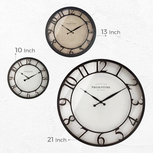 Presentime 13" Farmhouse Series Wall Clock