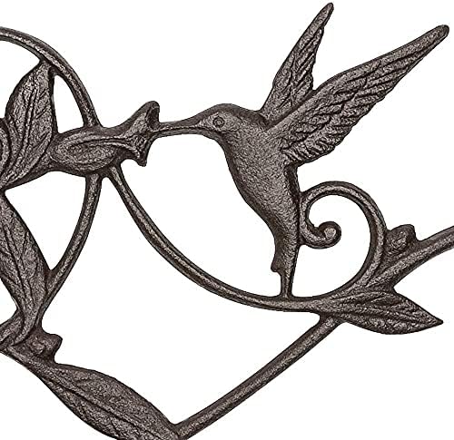Mkono Hanging Plant Bracket Hook Iron Decorative Plant Hanger for Flower Basket Bird Feeder Wind Chime Lanterns, 1 Pack