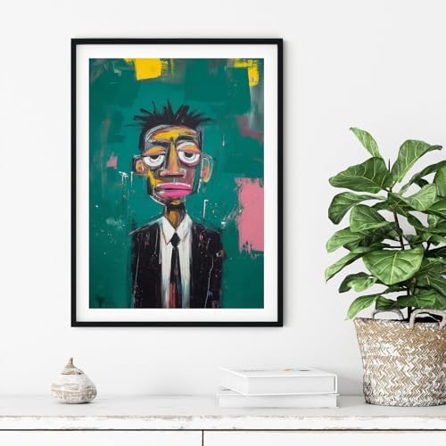 African American Men Canvas Wal Art Pop Black Man Wall Art, 16"x24"Unframed | Abatract Black Man Canvas Prints, Fashion African American Paintings Print, Afrocentric Artwork for Living Room Bedroom Decor