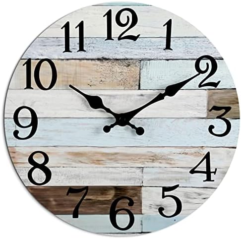 KECYET 16 Inch Wall Clock Battery Operated Silent Non Ticking Country