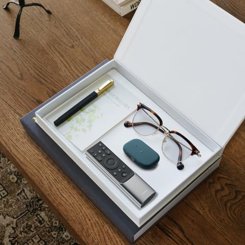Aesthetic Decorative Books - Coffee Table Books Decor - Faux Decor Book Storage Box for Decoration - Set of 2 Linen Fake Book for Home Table Decors - Photo Storage Keepsake Box