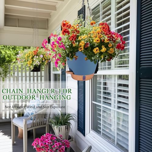 Hanging Planters for Indoor Plants 8 Inch, 2 Pack, Self Watering