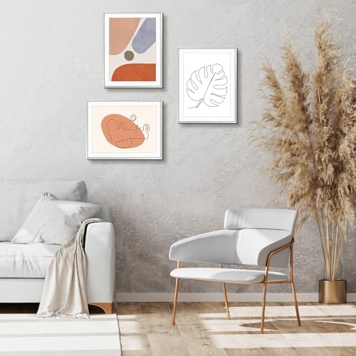 Golden State Art 14x18 Silver Aluminum Frame, Real Glass, Mat Fits 12x16