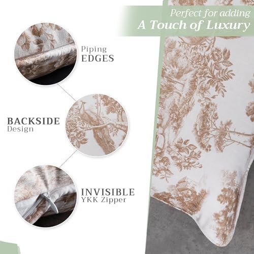 Maison d' Hermine Throw Pillow Covers 100% Cotton (12" x 20" - Pack of 1)
