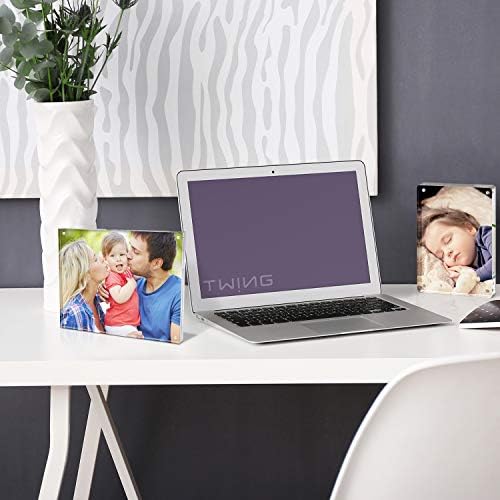 TWING 3.5x5 Acrylic Frame 1 Pack,20MM Thicker Frameless Clear Picture Frame
