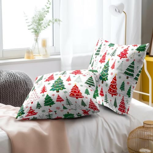 Giwawa Christmas Trees Double Sided Pillow Covers Set of 2