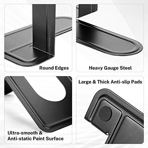 MaxGear Book Ends Universal Premium Bookends for Shelves, Non-Skid Bookend