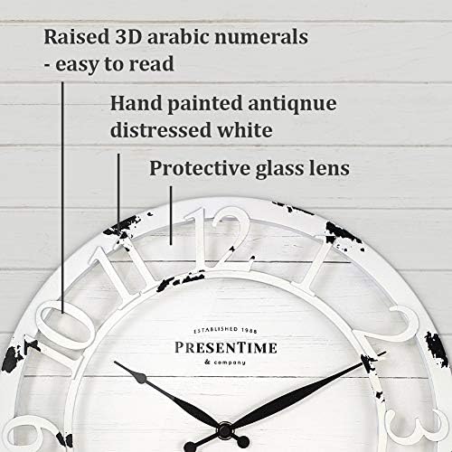 Presentime 13" Farmhouse Series Wall Clock