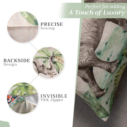 Maison d' Hermine Throw Pillow Covers 100% Cotton (18" x 18" - Pack of 1)