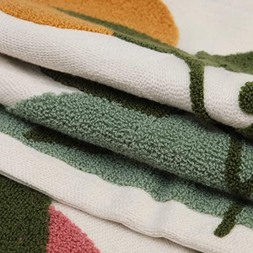 JASEN Abstract Boho Pillow Covers 20x20,Soft Mid Century Geometric Floral Decorative Throw Pillows for Couch Bed Sofa Bedroom（Only 1 Pillow Cover）