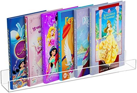 NIUBEE 24”Acrylic Floating Bookshelf for Kids Wall Bookshelves 1 Pack