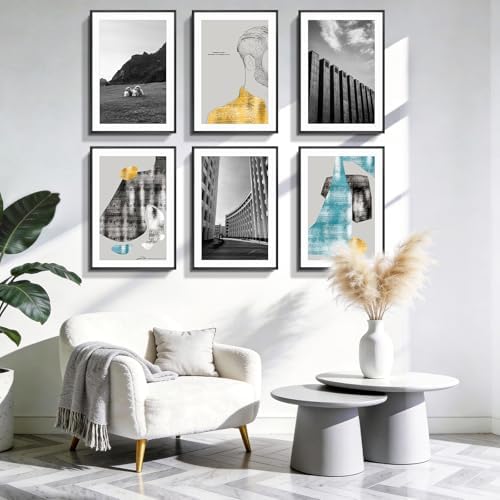 Golden State Art 13x19 Black Aluminum Frame, Real Glass, Mat Fits 11x17
