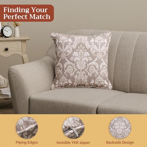 Maison d' Hermine Throw Pillow Covers 100% Cotton (20" x 20" - Pack of 1)