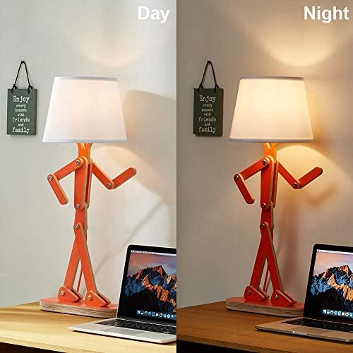 Orange Floor Lamp and Kids Table Lamp