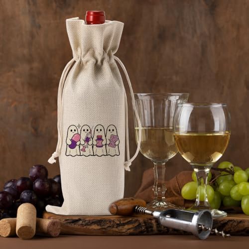 Funny Pharmacist Gifts Cute Ghost Pharmacist RX Wine Bag for Women Men