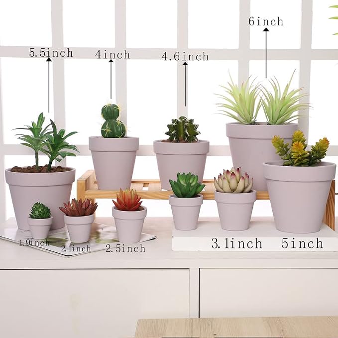 Yishang 36 pcs Small Mini Pink Clay Pots, 2.5'' Terracotta Pot Clay Ceramic Pottery Planter,Cactus Flower Terra Cotta Pots,Succulents Nursery Pots,with Drainage Hole,Great for Crafts,Wedding Favor