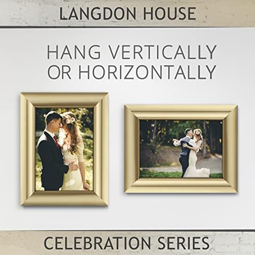 Langdon House 5x7 Picture Frames - Gold, 3 Pack - Celebration Collection