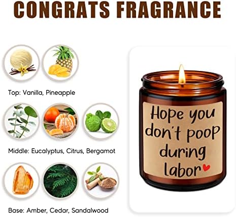 Fairy's Gift New Mom Candle for Women, Funny Baby Shower, Pregnancy Gifts