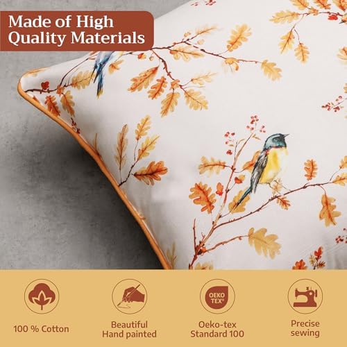 Maison d' Hermine Throw Pillow Covers 100% Cotton (12" x 20" - Pack of 1)