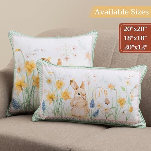 Maison d' Hermine Throw Pillow Covers 100% Cotton (12" x 20" - Pack of 1)