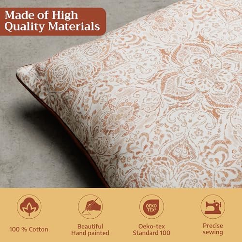 Maison d' Hermine Throw Pillow Covers 100% Cotton (12" x 20" - Pack of 1)