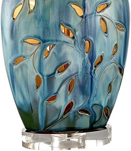 Devan Vines 24 1/2" High Table Lamp Blue Ceramic Night Light Acrylic Modern