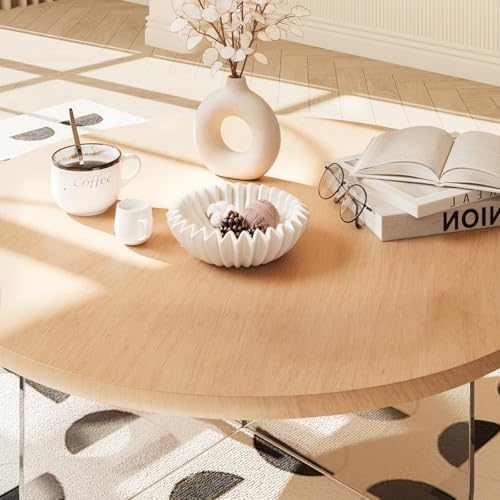 Large Ceramic Fruit Bowl Ivory Decorative Bowl for Coffee Table Entryway Kitchen Modern Home Decor Centerpiece 9.5 Inches Ruffle Fluted Scalloped Bowl