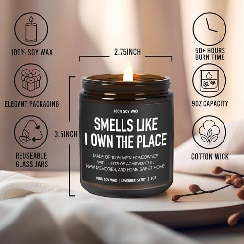 Housewarming Gifts New Home, New Home Lavender Candle Gift