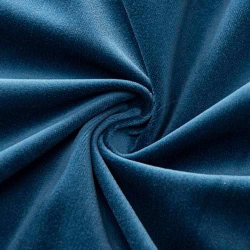 Light Navy Decorative Velvet Throw Pillow Covers 28x28 inch Set of 2 with Zipper Luxury Soft Solid Square Cushion Covers Case for Sofa Couch Bed Living Room