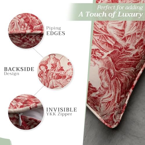 Maison d' Hermine Throw Pillow Covers 100% Cotton (18" x 18" - Pack of 2)