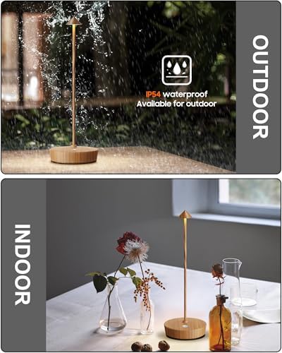 Cordless Table Lamp Rechargeable 6000mAh Battery Outdoor LED Light
