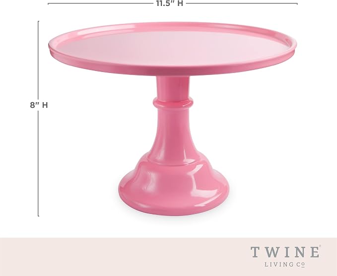 Twine Pink Melamine Cake Stand, Cupcake Stand, Home Decor, Food Service, Dessert Accessory, Pink, Set of 1