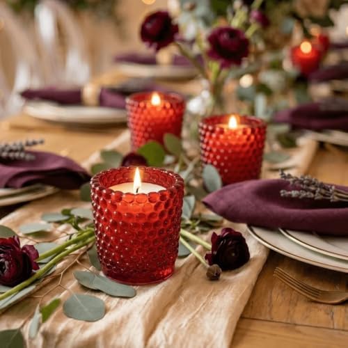 Richland Votive Candle Holders Hobnail Red Set of 72