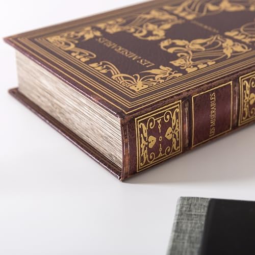 Soul & Lane - Hollow Book Storage Box, Hidden Compartment, Vintage Brown