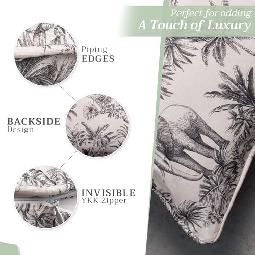 Maison d' Hermine Throw Pillow Covers 100% Cotton (20" x 20" - Pack of 1)
