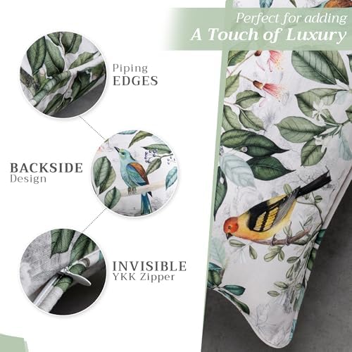 Maison d' Hermine Throw Pillow Covers 100% Cotton (20" x 20" - Pack of 1)