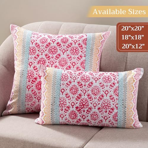 Maison d' Hermine Throw Pillow Covers 100% Cotton (18" x 18" - Pack of 1)