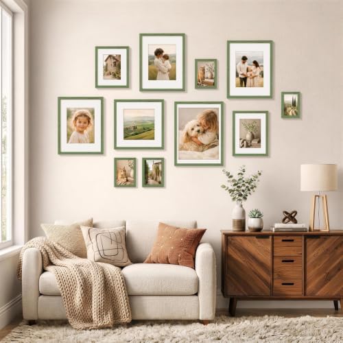 Vittanly 8x10 Picture Frames Set of 5, Wall Mount or Tabletop Display