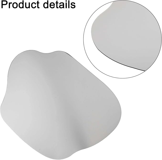 Irregular Wall Mirror Set Frameless Glass Mirror Modern Decorative Mirror for Bedroom Living Room Dressing Table Entryway Space Saving(33x40cm A)