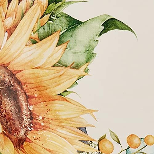 Sunflower Fields 144 oz. Serving/Pasta Bowl – Great for Entertaining Large Gatherings, Mixing Salads, Serving Pasta, Fruit, Chips and More – Elegant Floral Ceramic Dishware