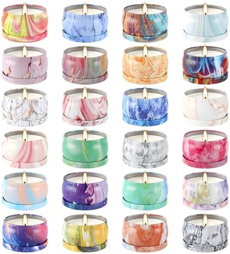 Onebird Set of 24 Scented Candle Gift Set,Natural Pure Soy Wax Aromatherapy Candles Essential Oils for Home and Women