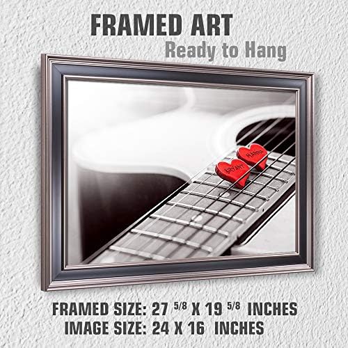 Touching Your Heart Framed Arts Gift Couple's Names and the Date Gift for Anniversary,Valentine's day,Wedding With Different Frame Styles Framed Size:27 5/8 x 19 5/8 inches